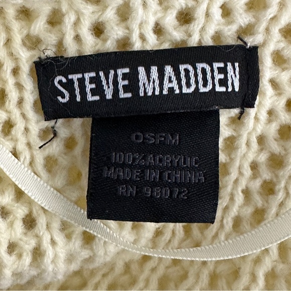 Steve Madden cream open cardigan one size - Picture 6 of 6